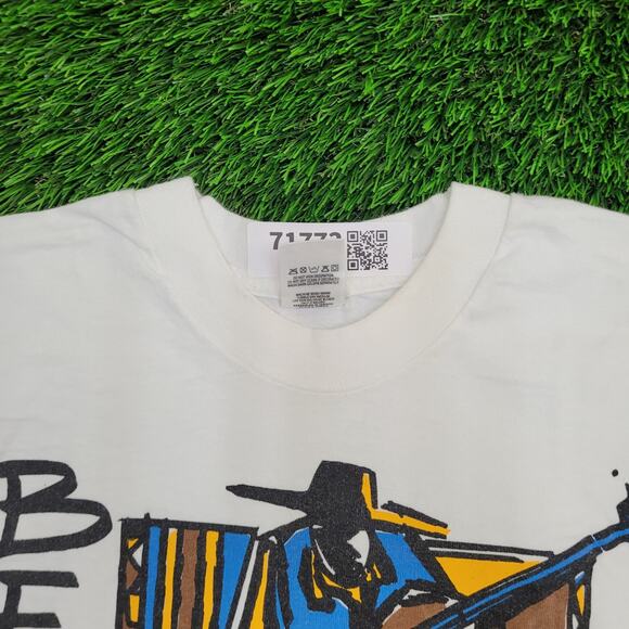 Vintage 90s Beales Street Blues Festival Shirt Medium 19x26 White - Picture 11 of 16